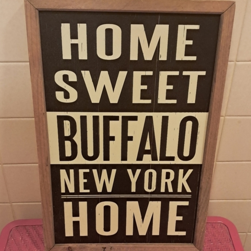 Home Sweet Buffalo New York Sign